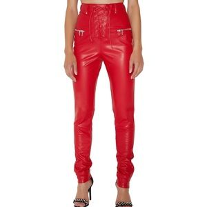 I.AM.GIA red leather geldof pants